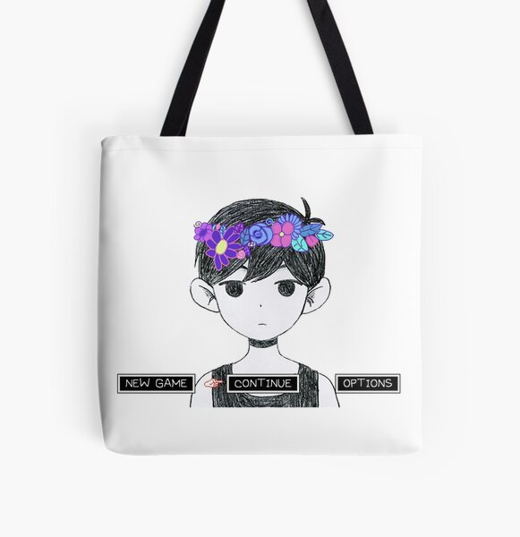 OMORI Crown Flowers All Over Print Tote Bag RB1808 product Offical Omori Merch